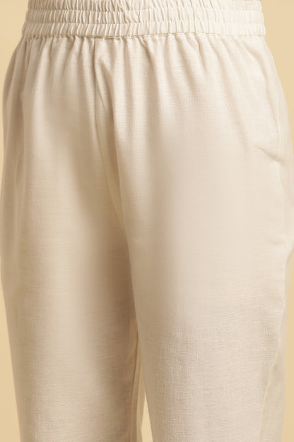 Yellow Floral Printed Gathered Kurta, Pants And Dupatta Set