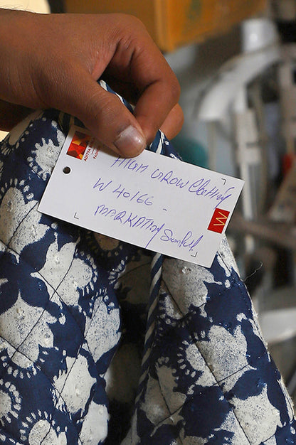 Blue Floral Printed Pure Cotton Straight Jacket