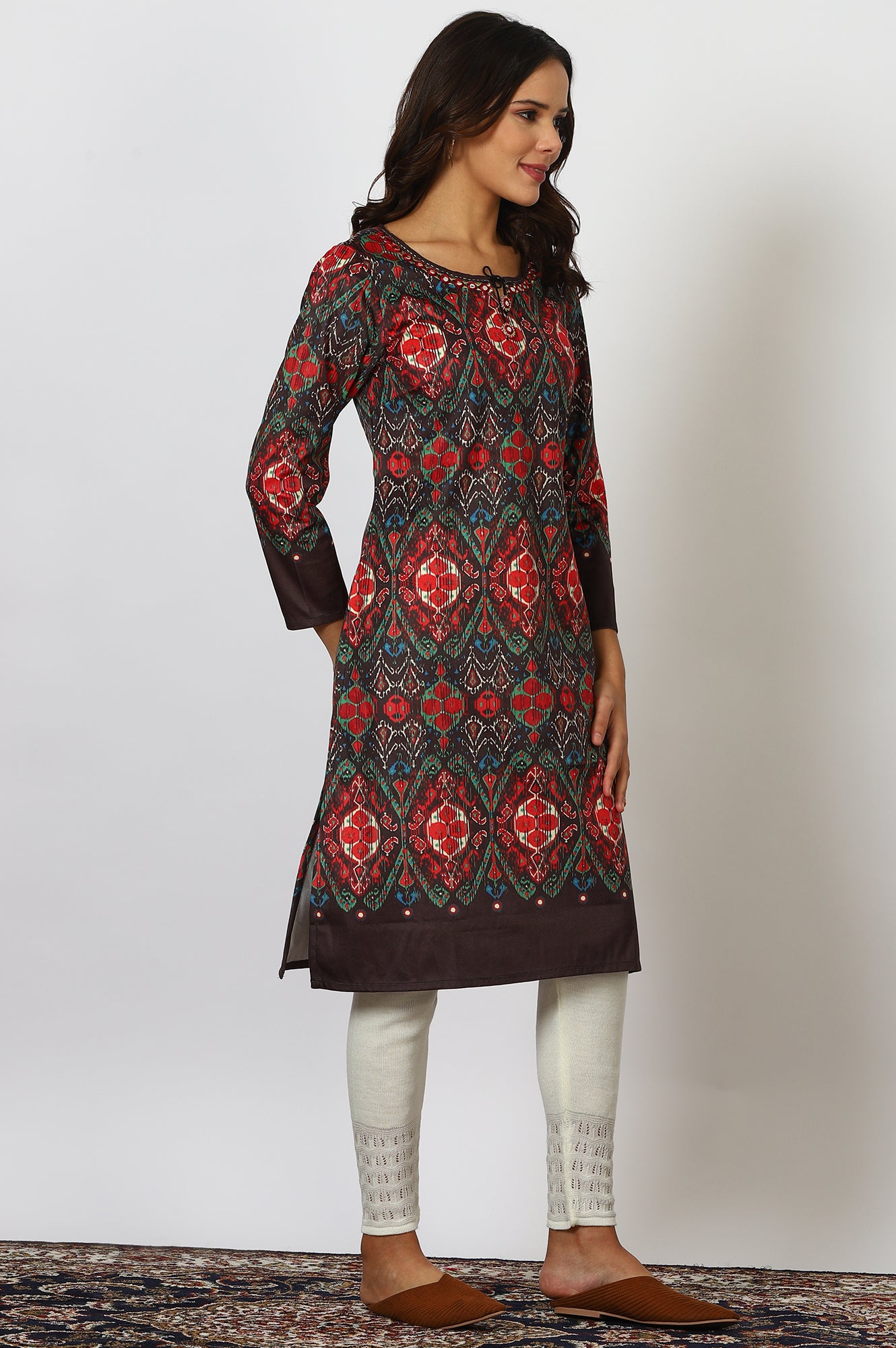 White Solid Acrylic Straight Legging