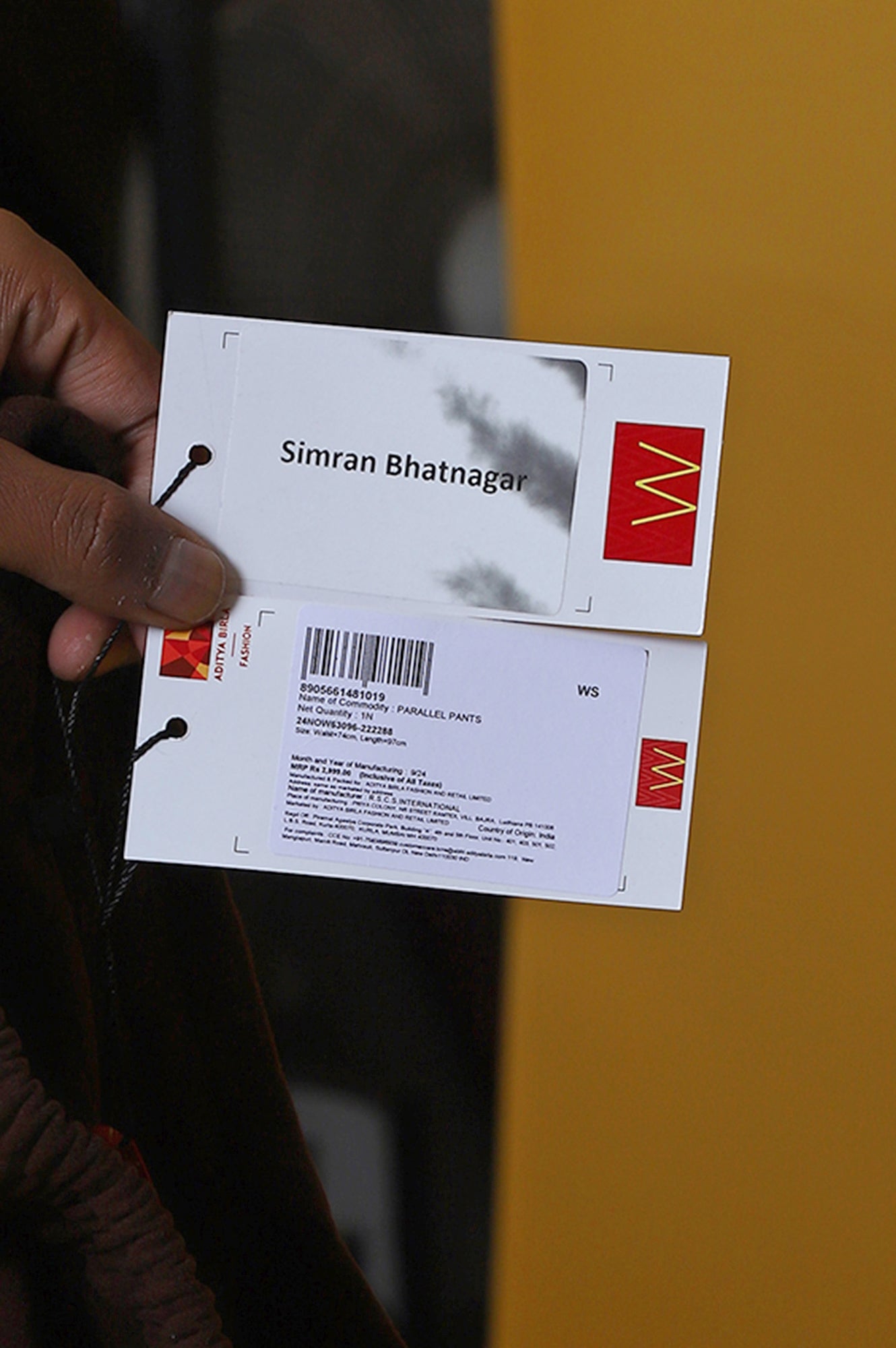 Brown Solid Cashmere Ankle Length Wide Leg Parallel Pants