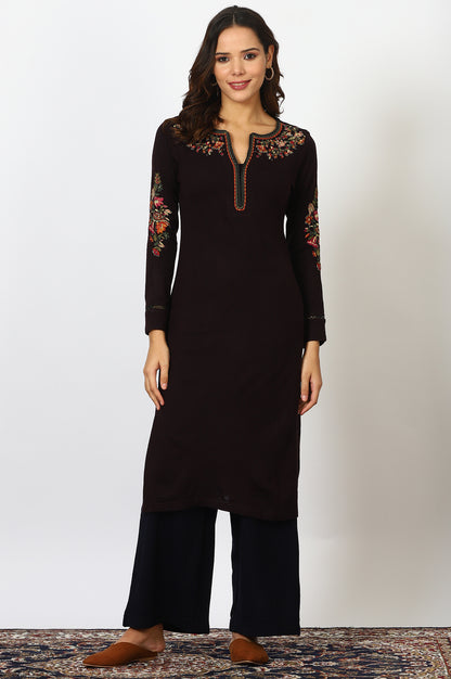 Blue Solid Rayon Parallel Pants