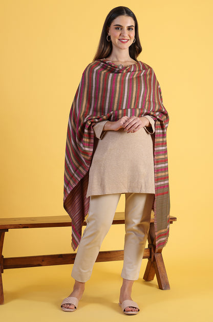 Multicolour Yarn Dyed Acrylic Shawls &amp; Stole