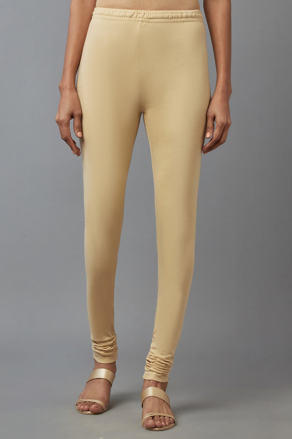 Combo Pack Of Black And Golden Solid Churidar