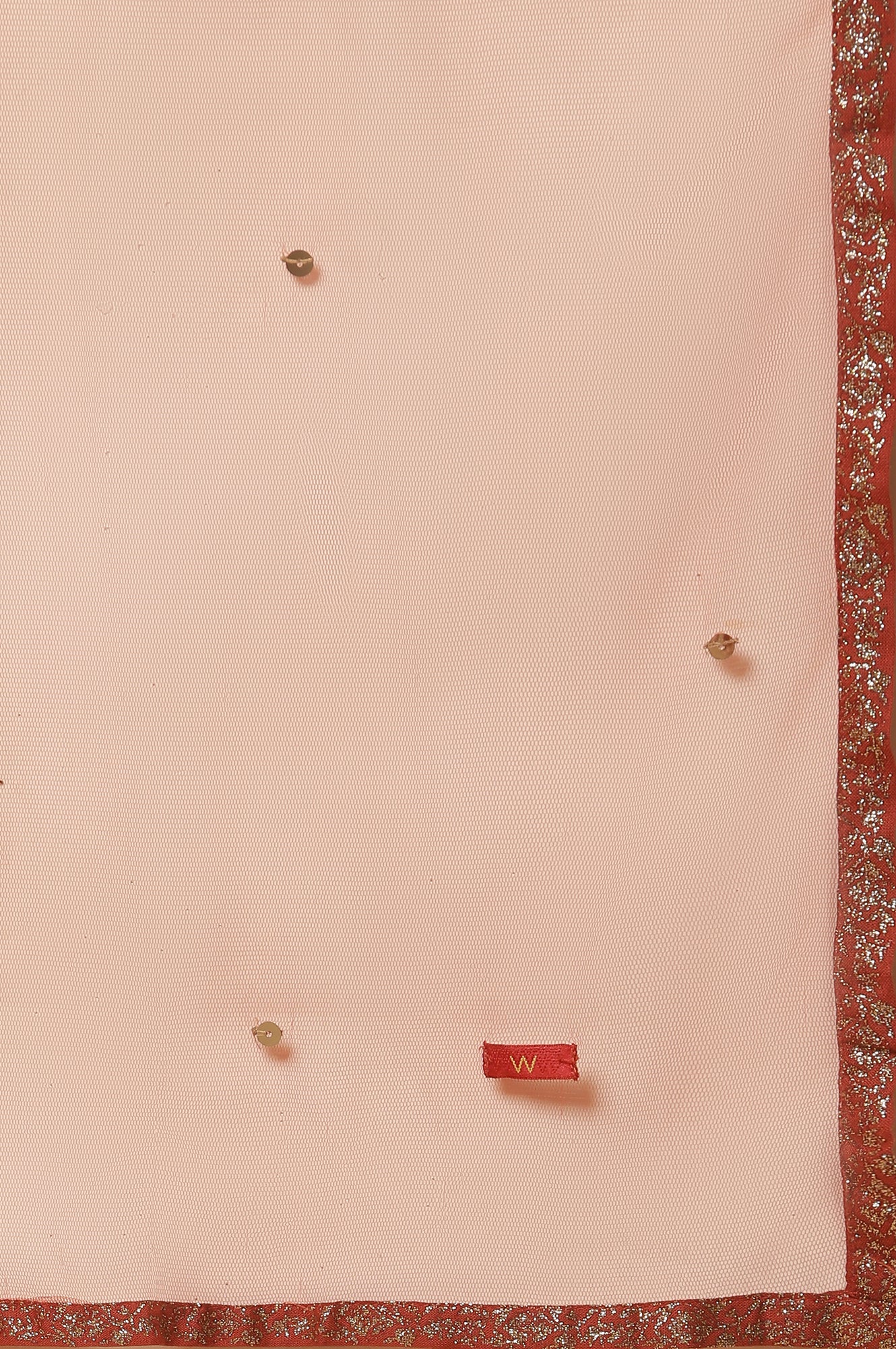 Pink Printed Kurta, Pants And Dupatta Set
