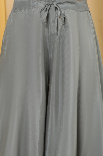 Salmon Pink A-Line Kurta And Flared Pants