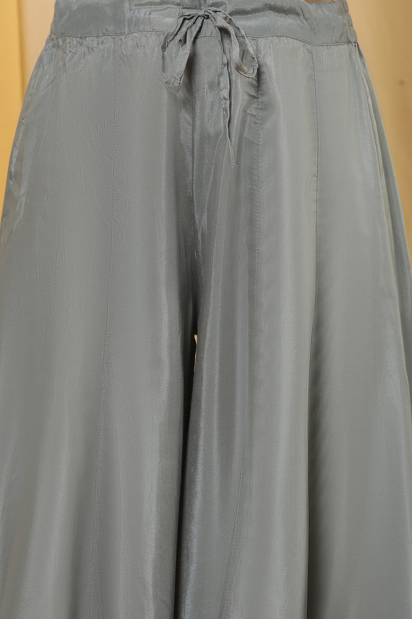 Salmon Pink A-Line Kurta And Flared Pants