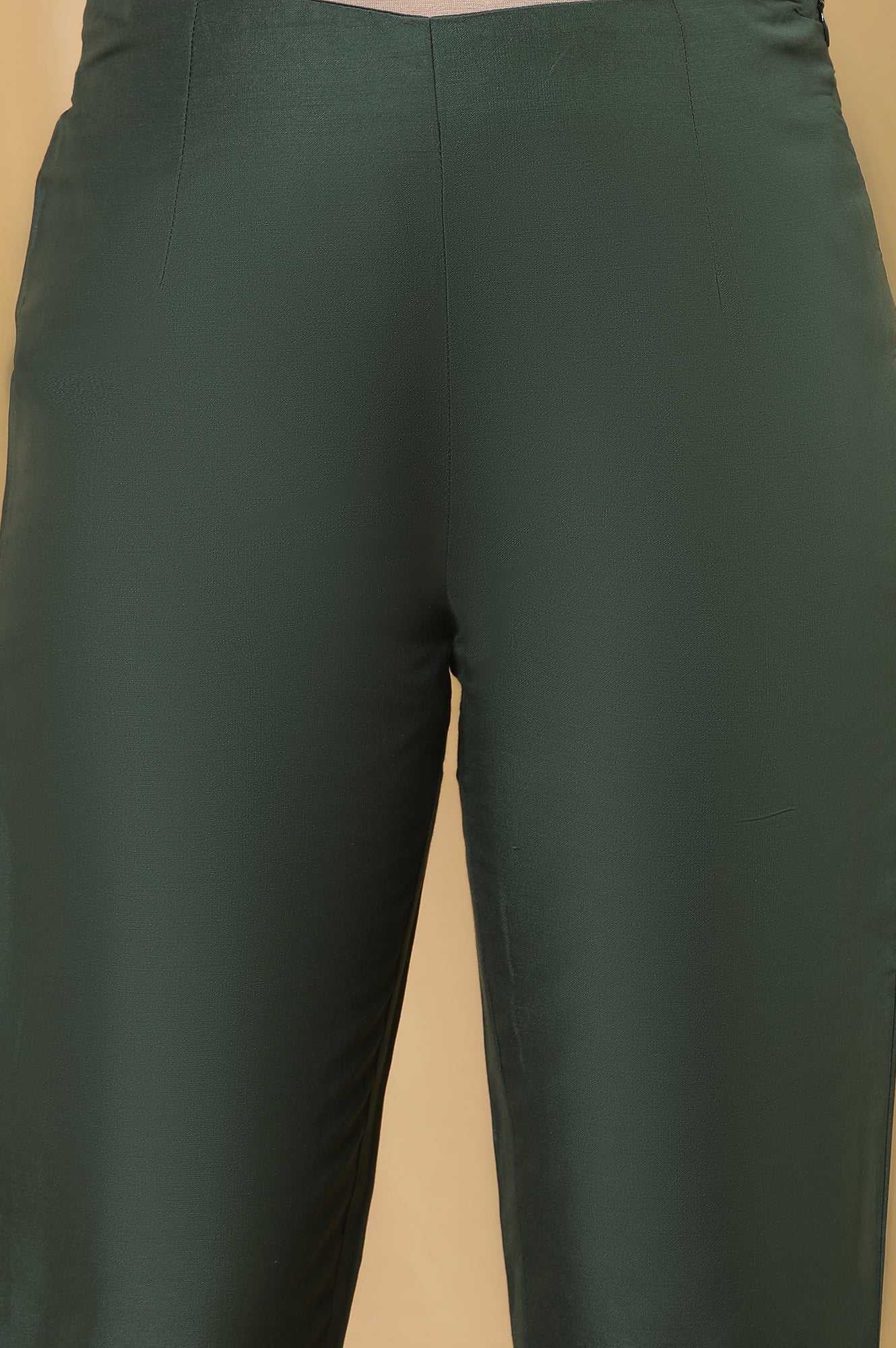 Red Embroidered Kurta, Pants And Dupatta Set