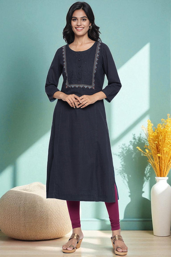 Purple Solid Cotton Blend Tights in Ankle Length