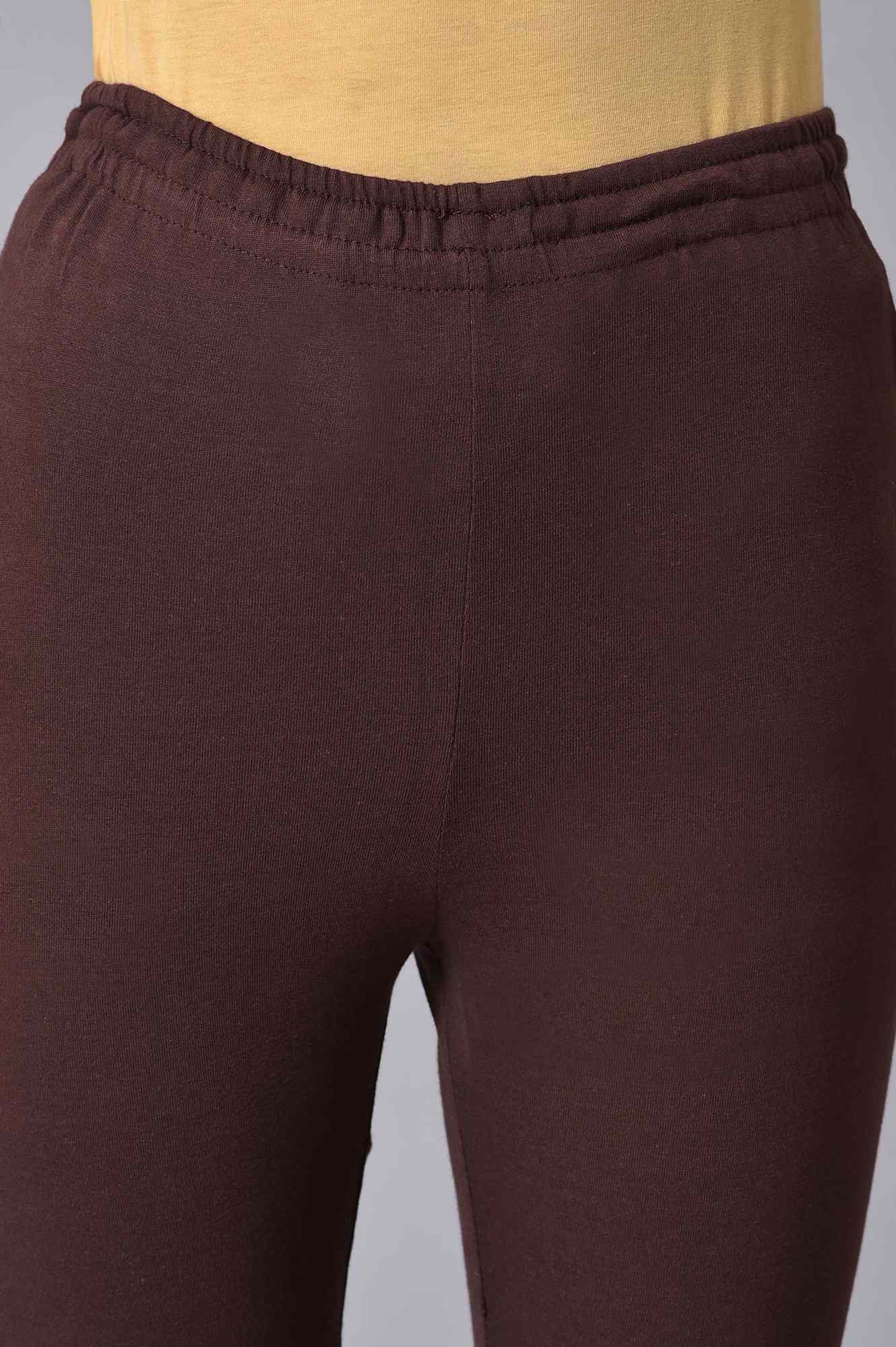 Brown Knitted Churidar