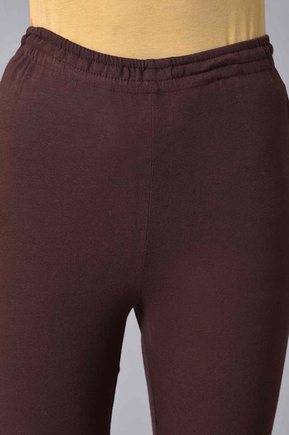 Brown Knitted Churidar