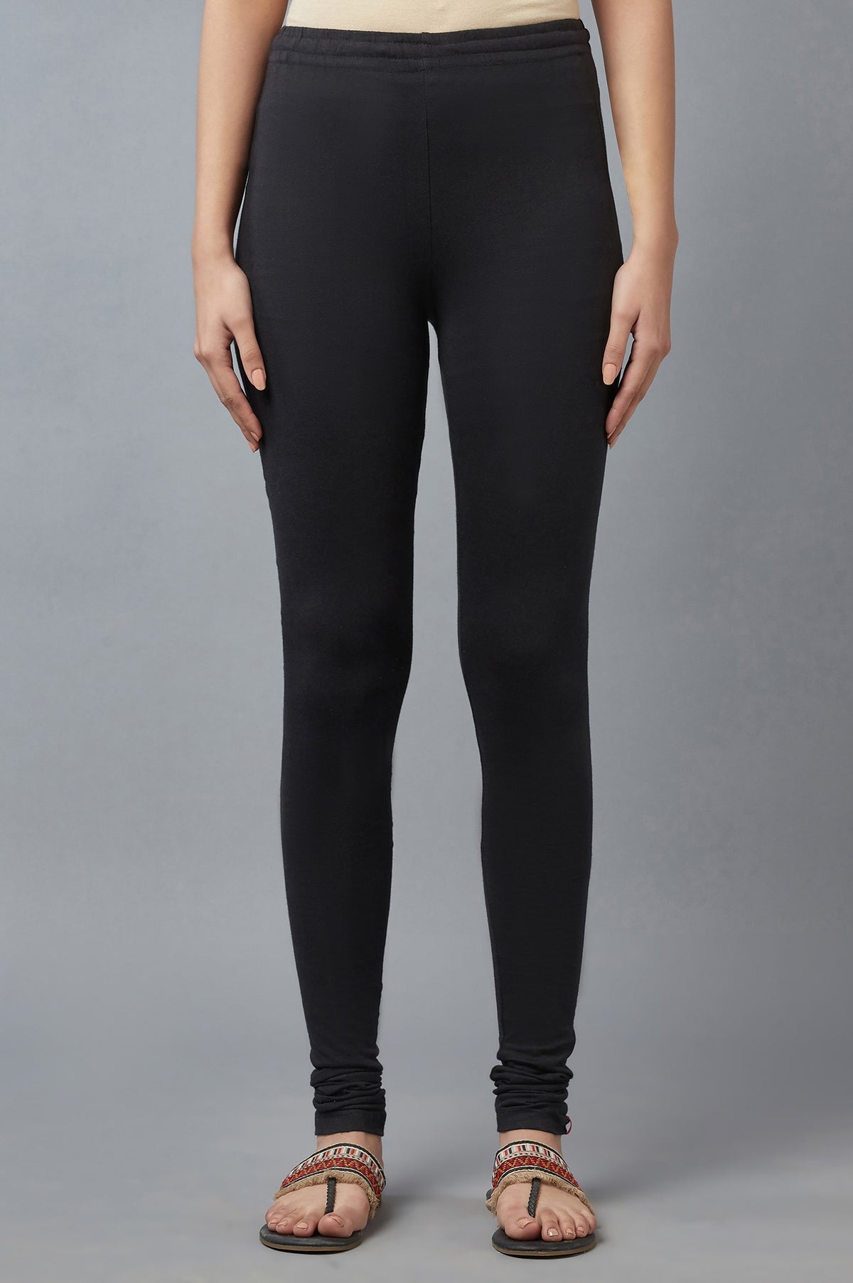 Black Churidar - S
