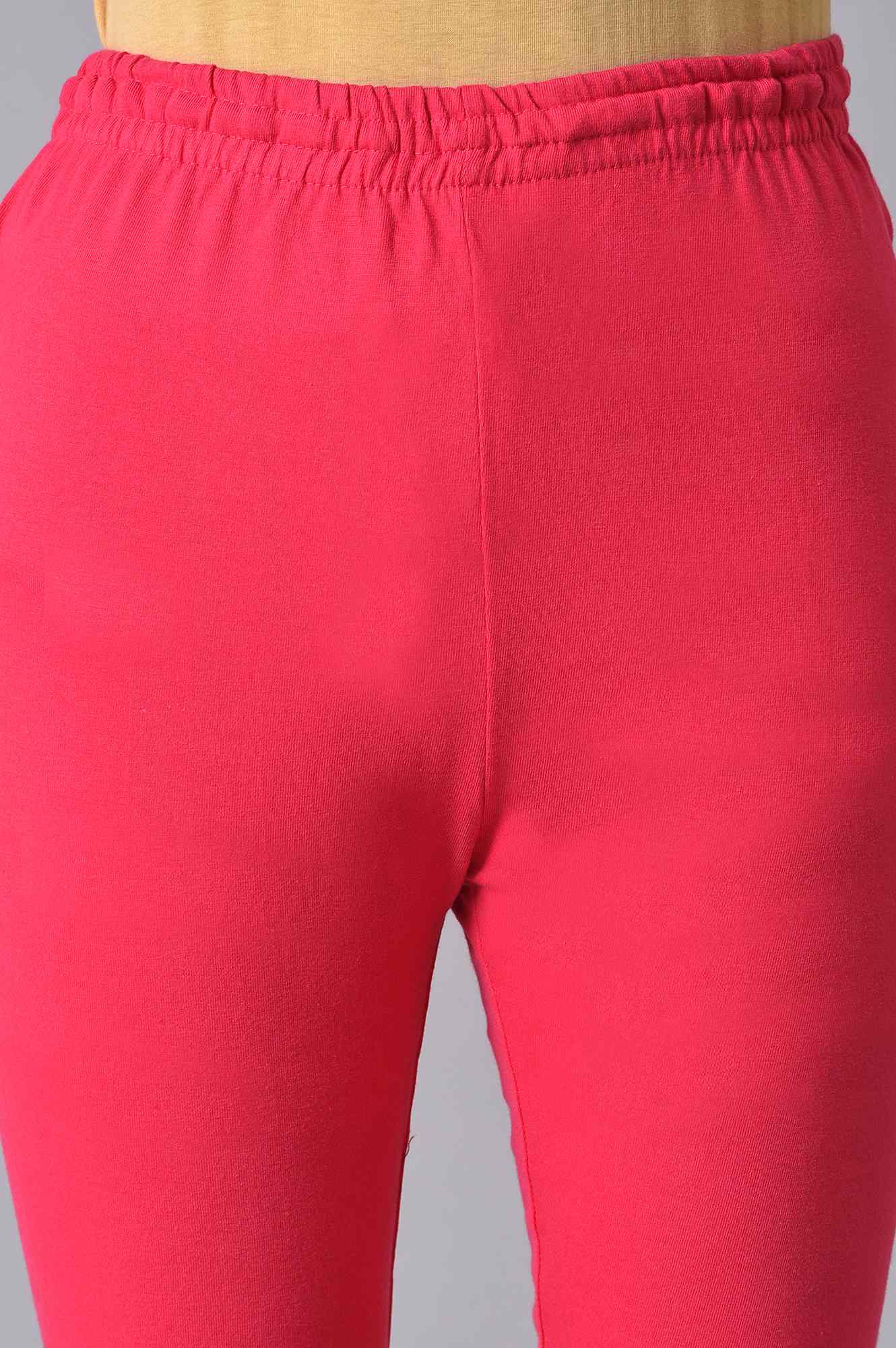 Pink Knitted Churidar