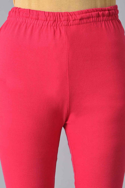 Pink Knitted Churidar