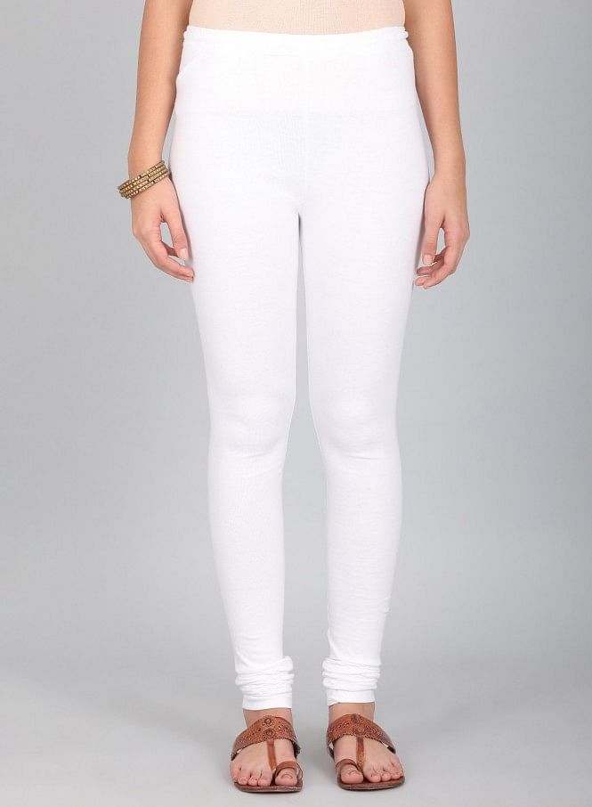 White Knitted Churidar