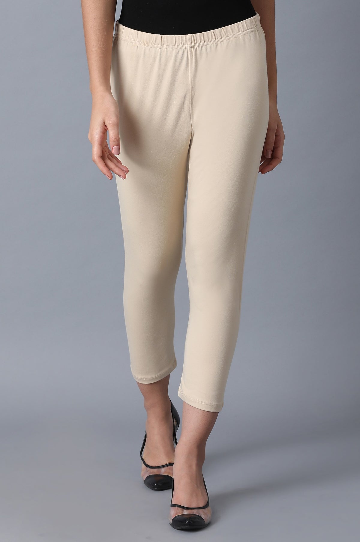 Beige Leggings - S