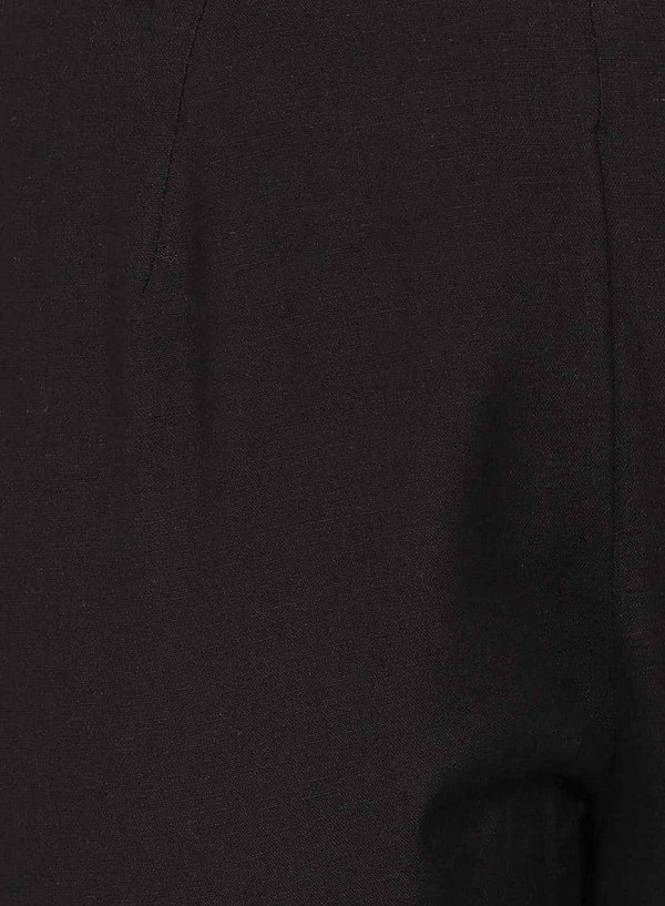 Black Solid Trousers