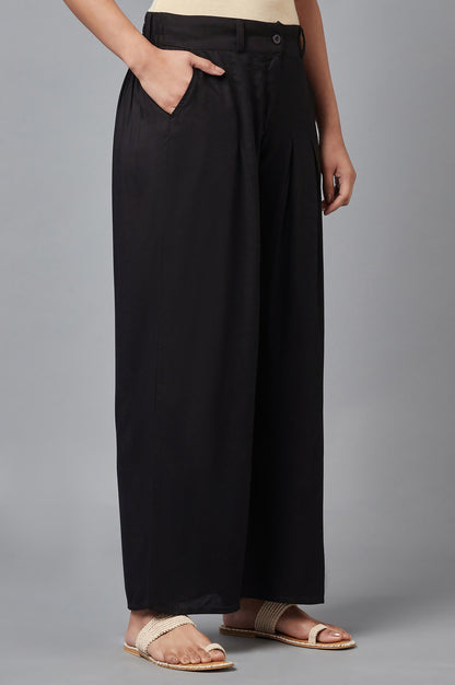 Black Tailored Volume Pants