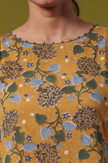 Floral Printed Flared Pure Cotton Dress