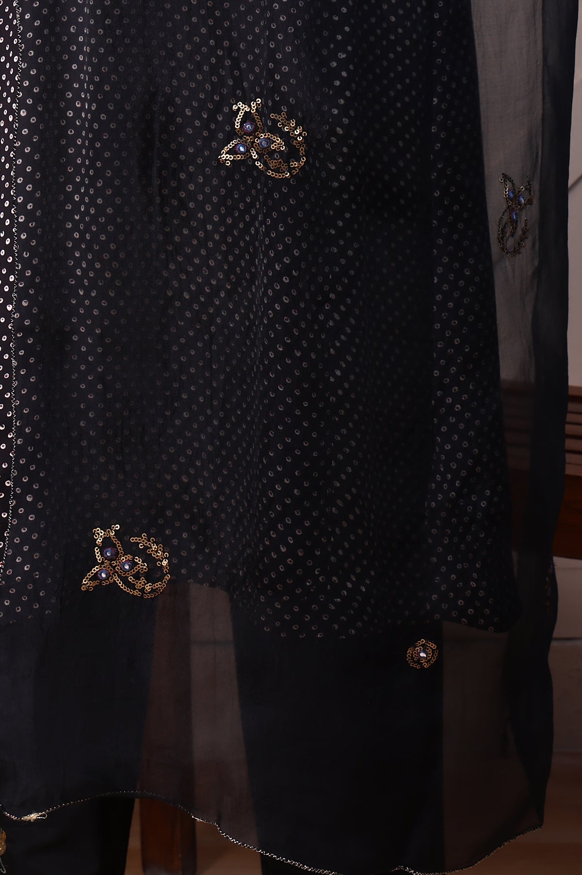 Solid Zari Silk Organza Dupatta