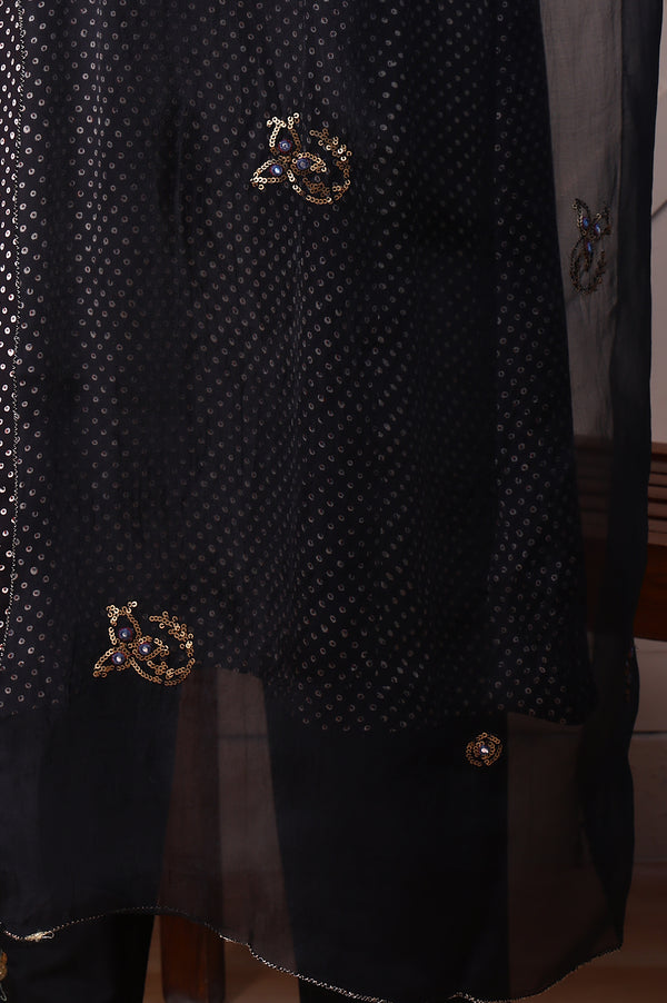 Solid Zari Silk Organza Dupatta