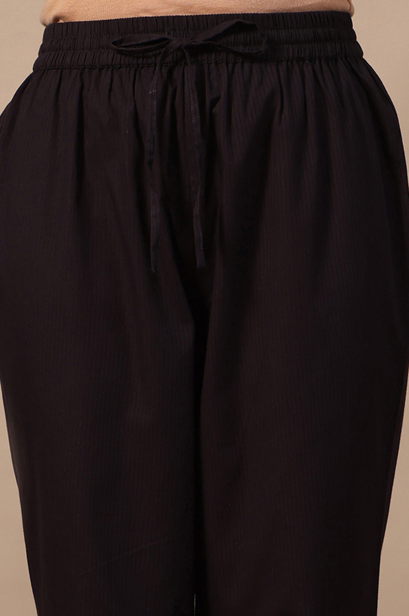 Printed Thread Embroidery Flared Pure Cotton Kurta &amp; Straight Pants with Dupatta Set