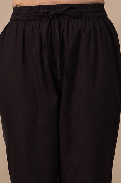 Printed Thread Embroidery Flared Pure Cotton Kurta &amp; Straight Pants with Dupatta Set