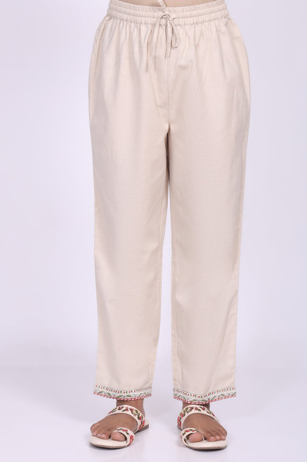 Off-White Floral Printed Silk Blend A-Line Kurta with Straight Pant and Dupatta Set