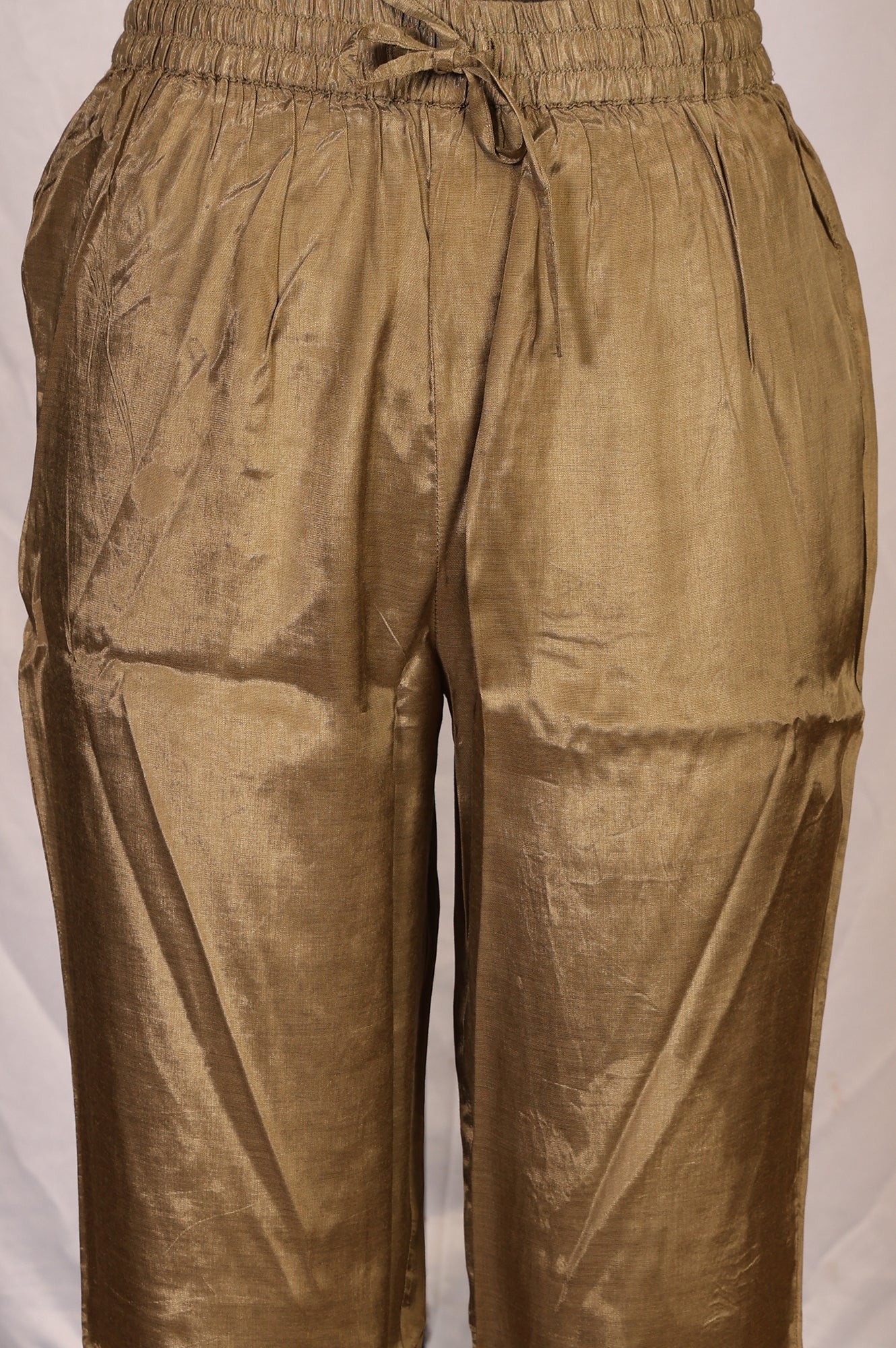 Yellow Floral Printed Zari Work Shantung Straight Kurta with Pants and Dupatta Set