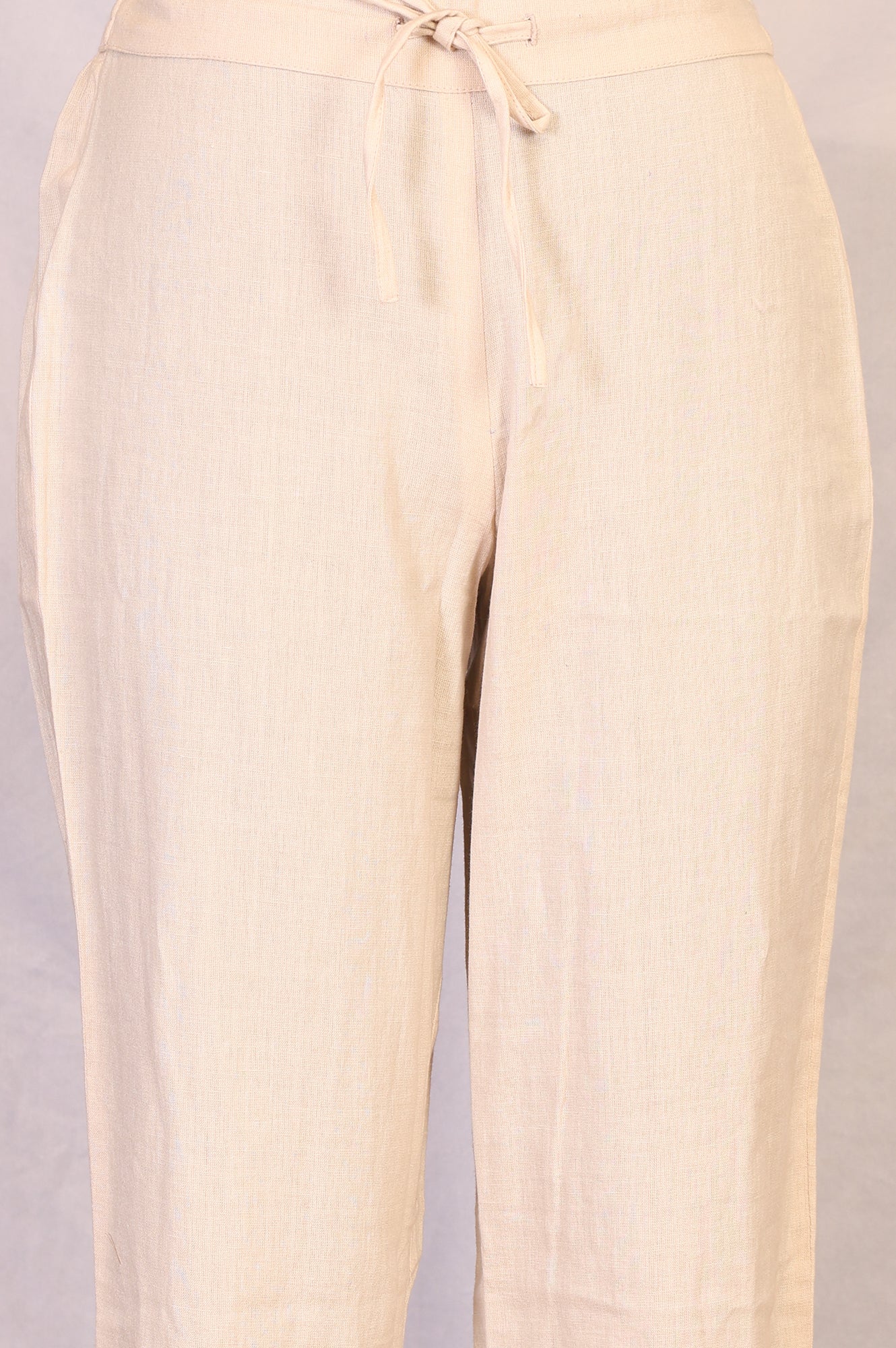 Brown Embroidered Cotton Blend Straight Kurta with Pants and Dupatta Set