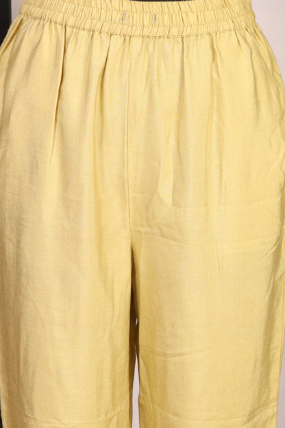 Off White Thread Embroidered Cotton Silk Anarkali Kurta with Pants and Dupatta Set