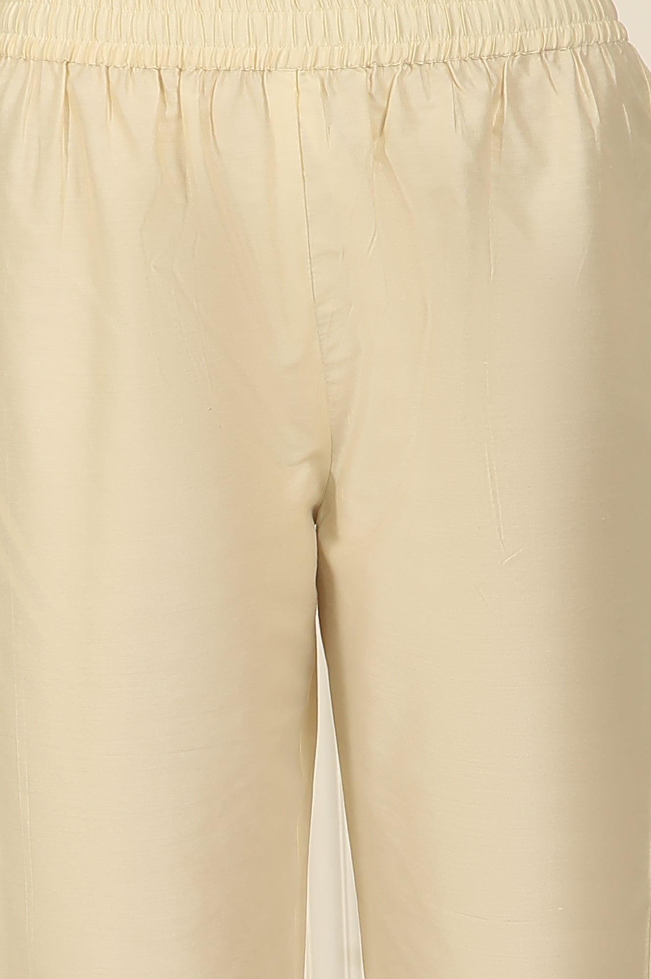 White Embroidered Organza Flared Kurta, Pants and Dupatta Set