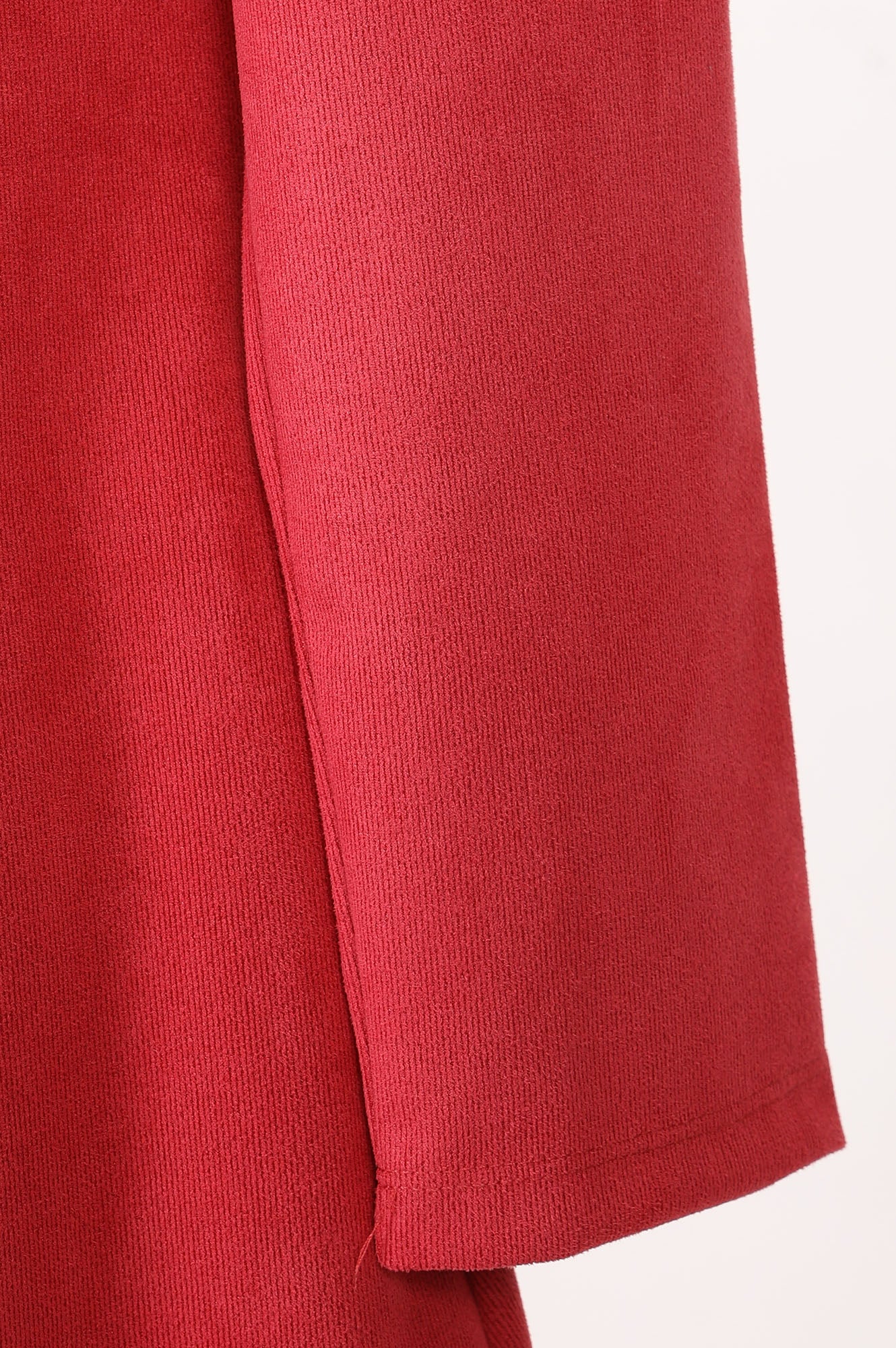 Coral Embroidered Suede Flared Kurta