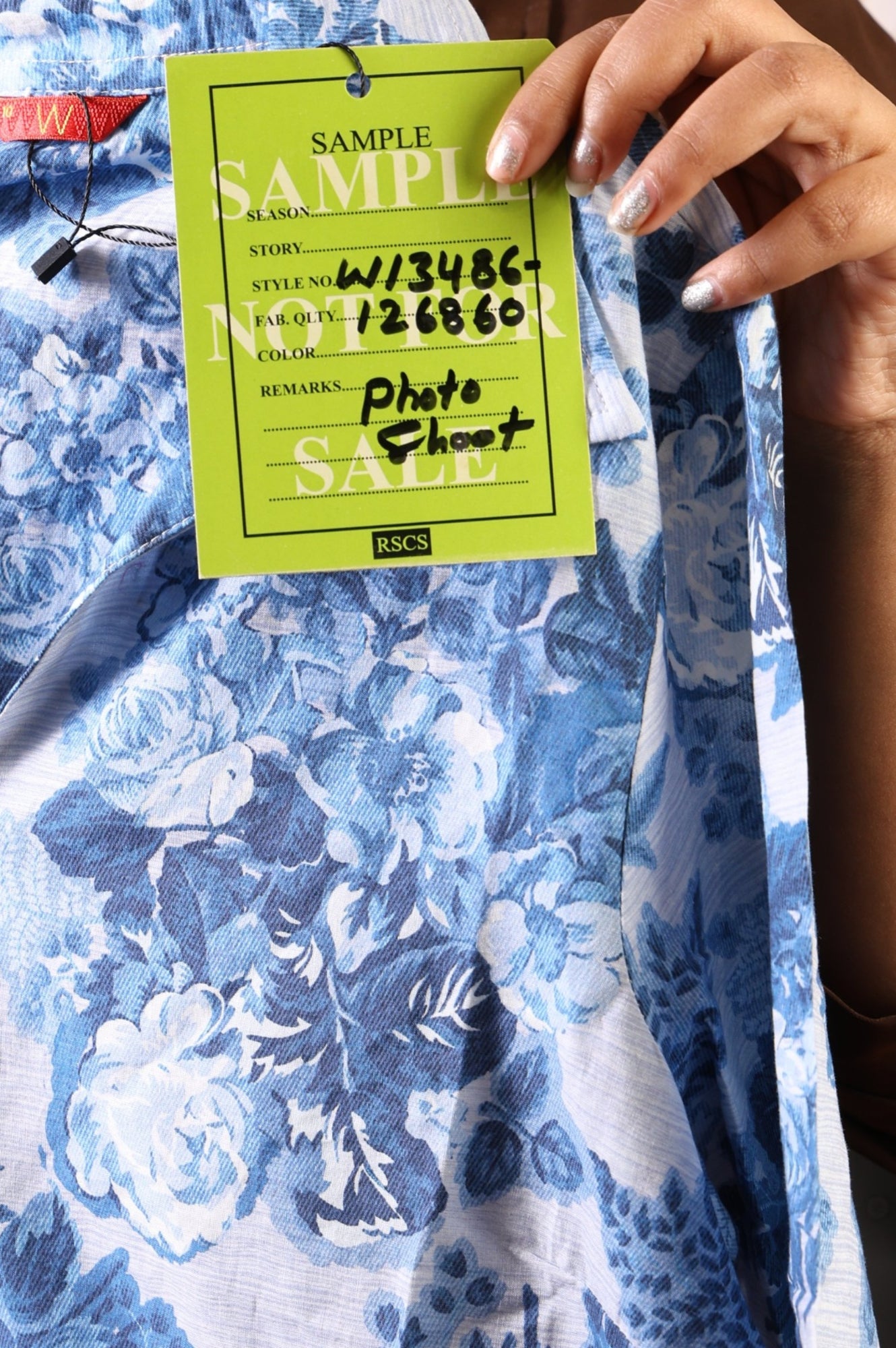 Blue Floral Printed Buttons Pure Cotton Straight Kurta