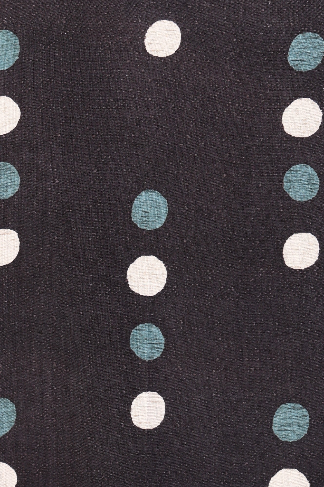 Black Polka Dots Straight Kurta