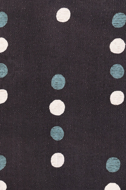 Black Polka Dots Straight Kurta