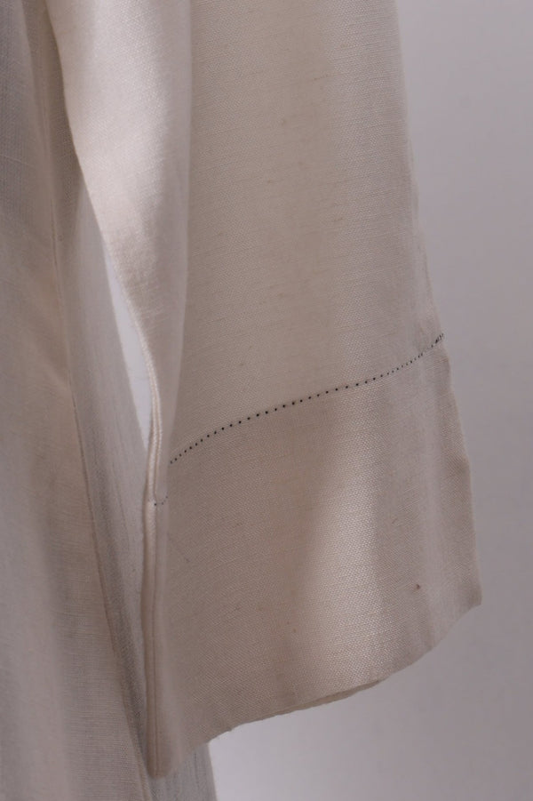 Beige Solid Rayon Straight Kurta