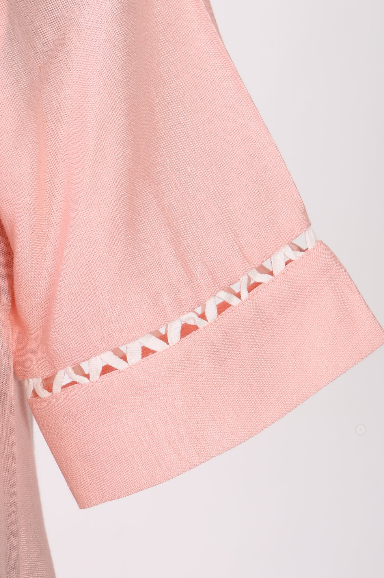 Pink Solid Rayon Flax Straight Kurta