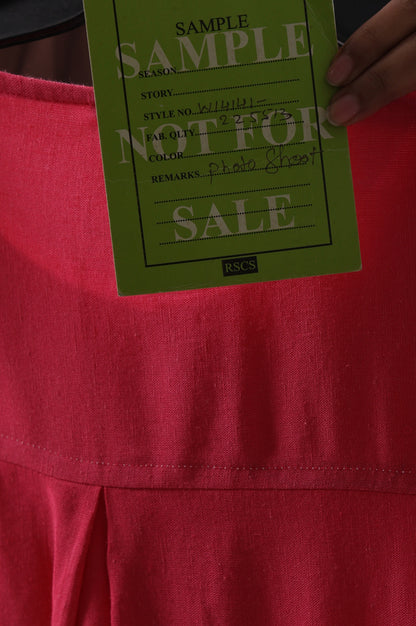 Pink Solid Rayon Straight Kurta