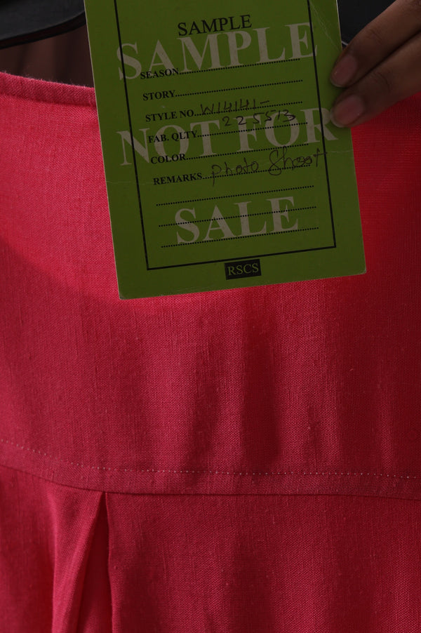 Pink Solid Rayon Straight Kurta