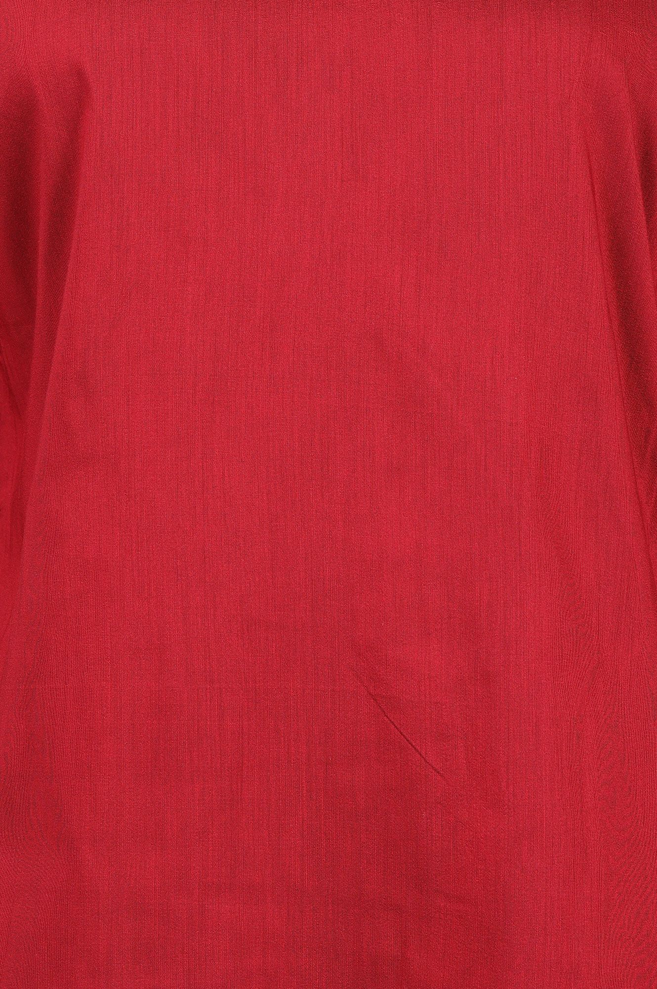 Maroon Embroidered Sequin Straight Kurta
