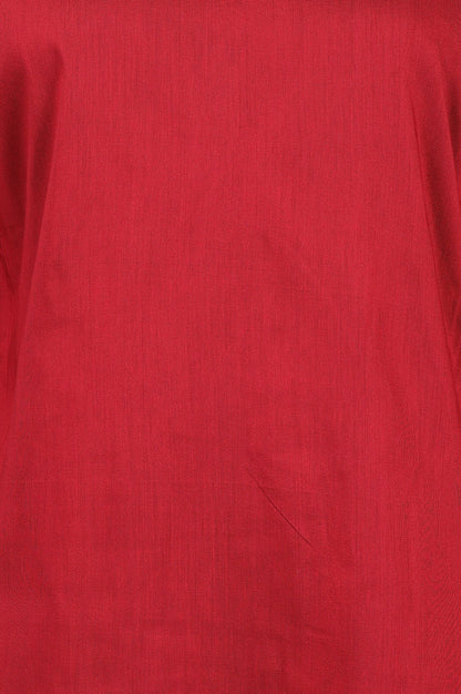 Maroon Embroidered Sequin Straight Kurta