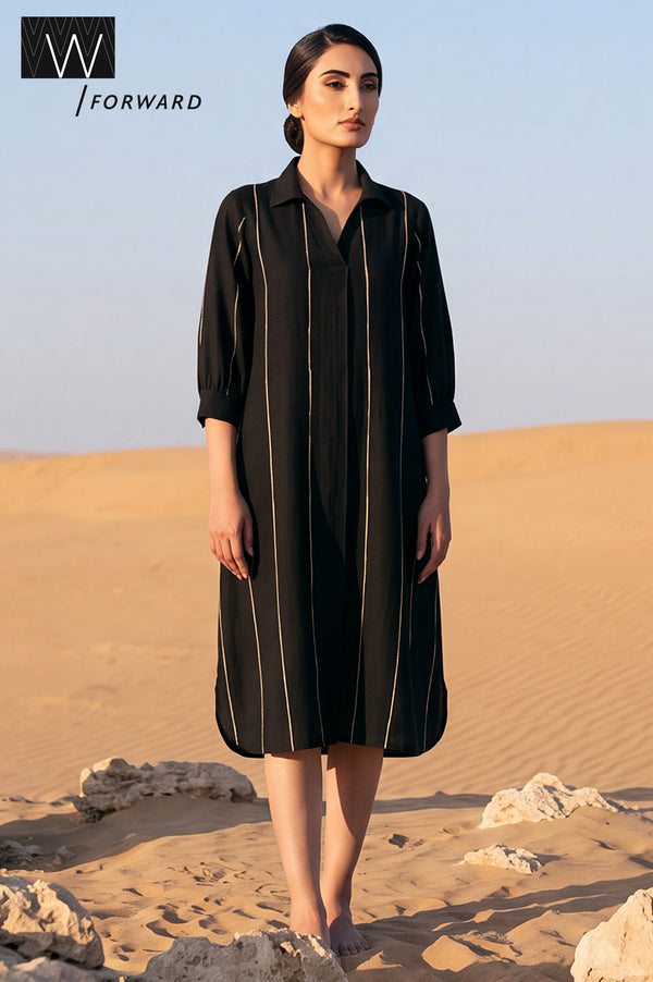Just One More Coffee Relaxed Casual Shirt Dress