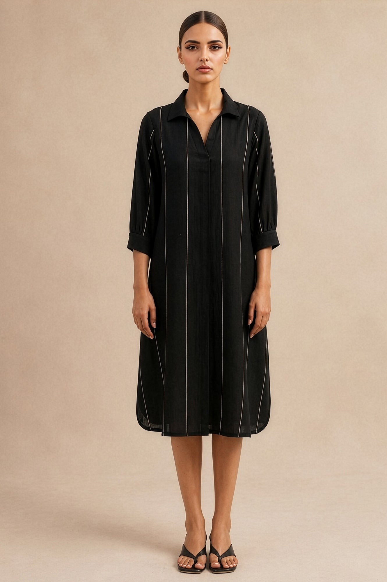 Just One More Coffee Relaxed Casual Shirt Dress