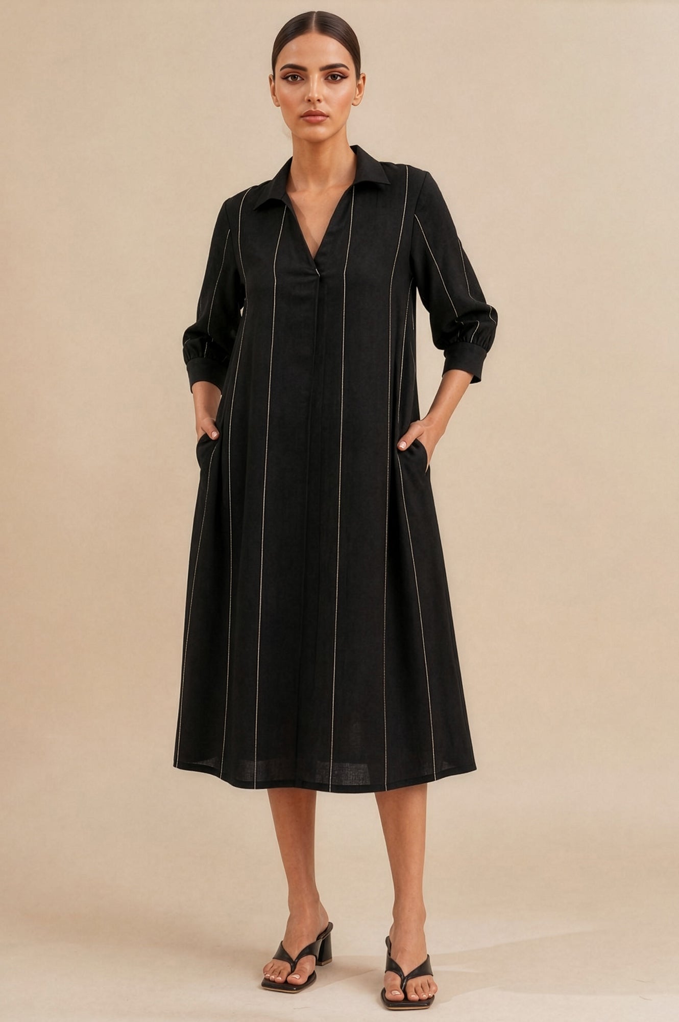Just One More Coffee Relaxed Casual Shirt Dress