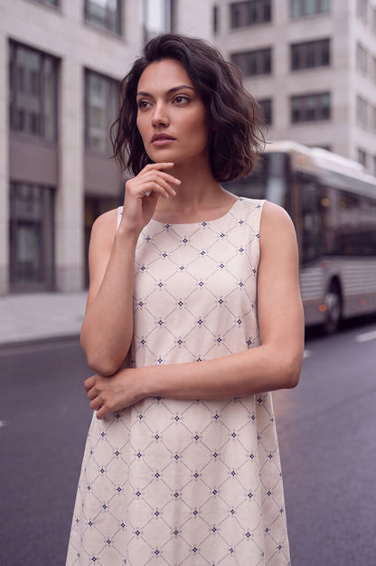 The Brunch Hour Casual Embroidered Flared Dress