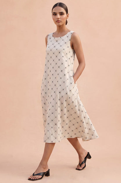 The Brunch Hour Casual Embroidered Flared Dress
