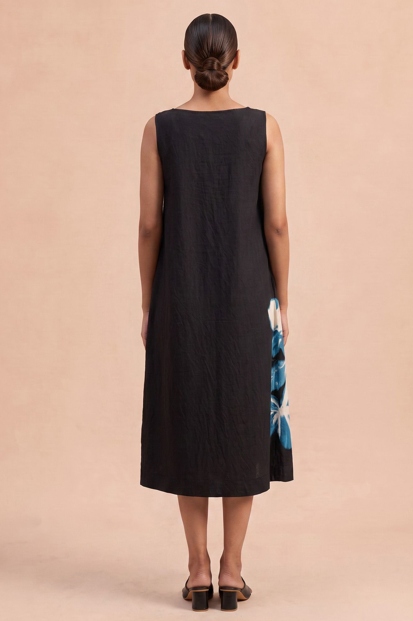 Painterly Casual Flared Dress