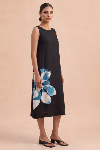 Painterly Casual Flared Dress