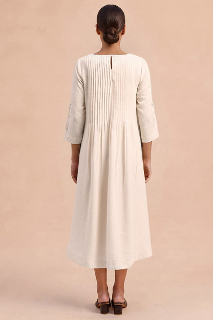 The Workday Rhythm Embroidered Flared Dress