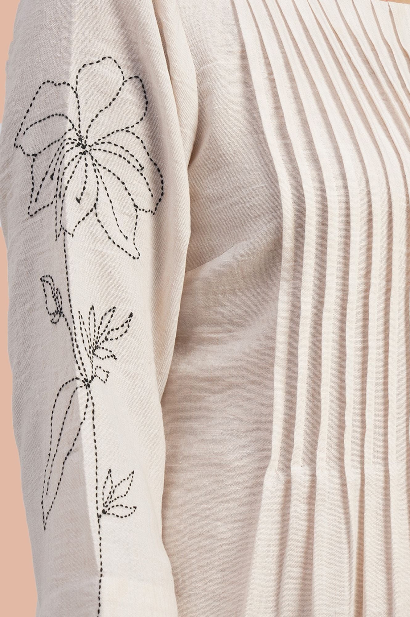The Workday Rhythm Embroidered Flared Dress